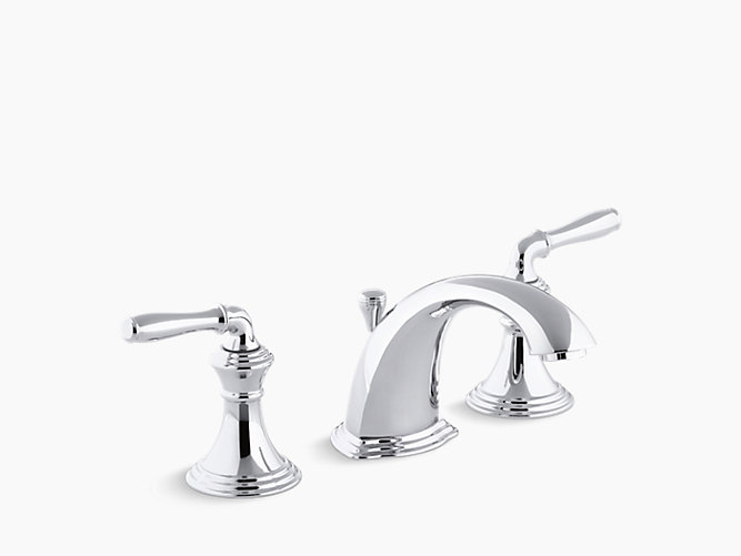K 394 4 Devonshire Widespread Sink Faucet With Lever Handles Kohler - Kohler Widespread Bathroom Sink Faucet